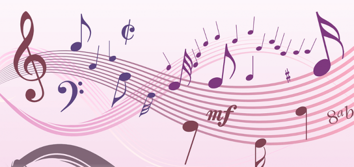 さまざまな音符のイラスト