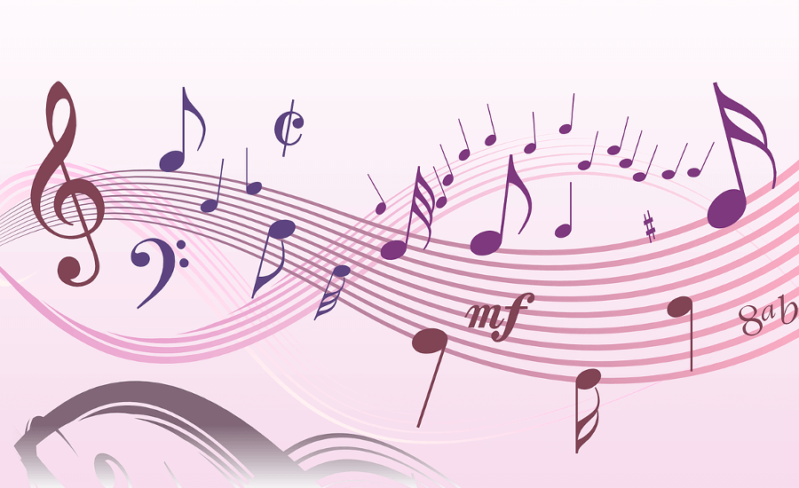 さまざまな音符のイラスト